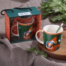 Gift set: "Everything will come true", mug 350 ml, spoon   